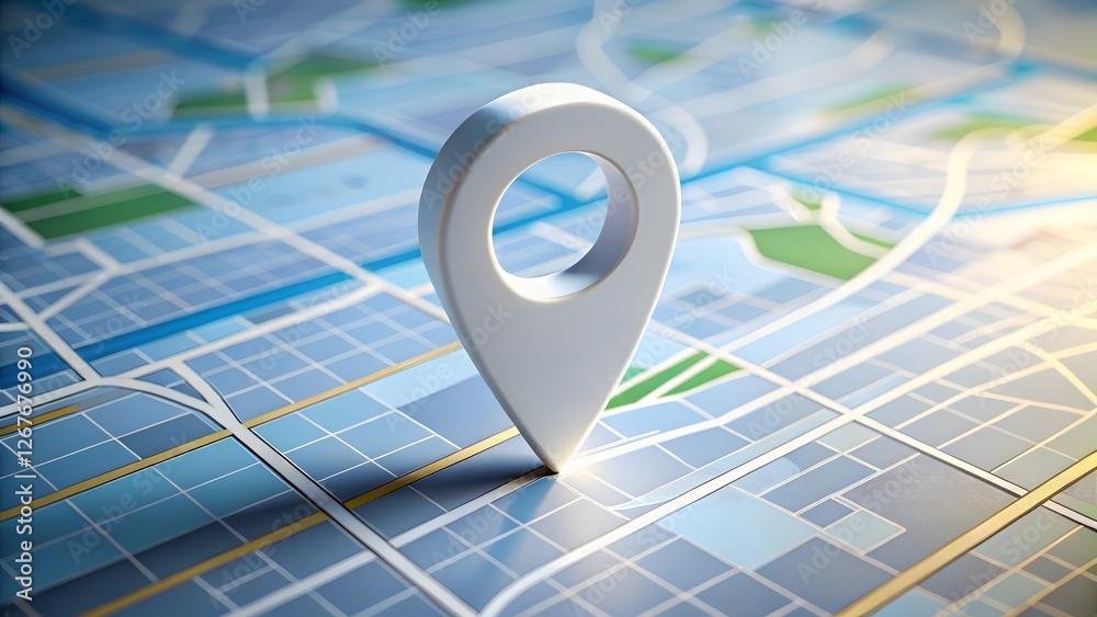Location Marker on City Map